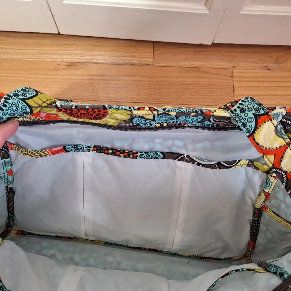 Vera Bradley Make a Change Baby Bag Flower Shower Floral Quilted Diaper Bag NEW